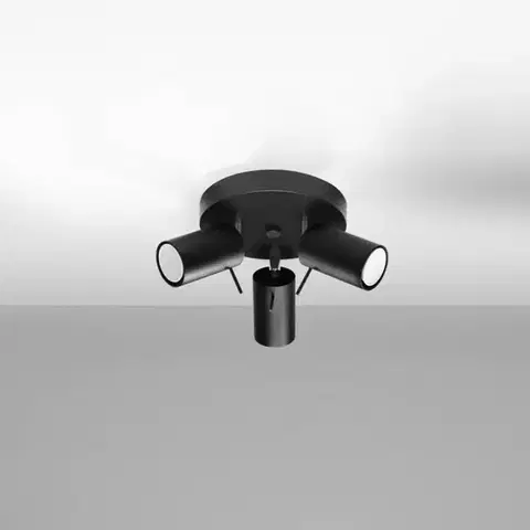 Lampy do obývačky Stropné bodové svietidlo  Oregon 3P A-1016  čierna