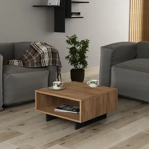 Konferenčné stolíky Konferenčný stolík Hola - Oak, Anthracite