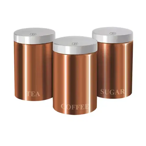 Dózy na potraviny BERLINGER HAUS - Dóza na potraviny sada 3 Ks Rose Gold