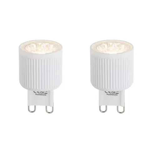 LED osvetlenie Sada 2ks G9 24mm stmievateľných LED žiaroviek 3W 300lm 2700K