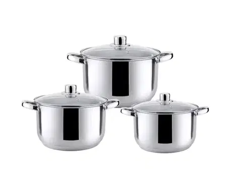 Sady riadov MAKRO - Hrnce sada 3ks, 2,9L, 3,9L, 5,1L