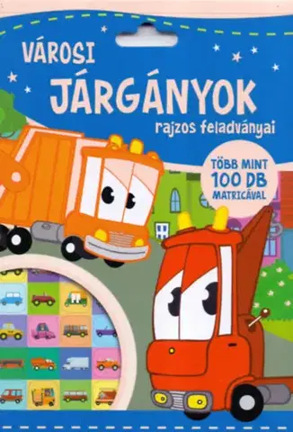 Leporelá, krabičky, puzzle knihy Városi járgányok rajzos feladványai - Kolektív autorov