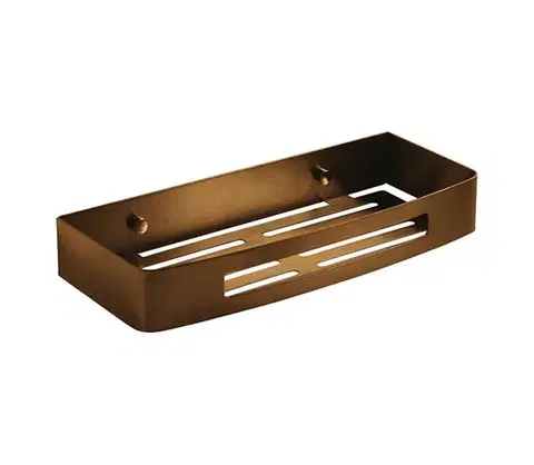 Svietidlá Gedy - Nástenná polica do sprchy SMART 30x12,8 cm bronzová 241782