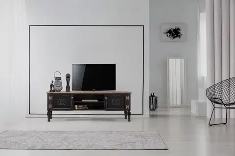 Obývacie steny TV skrinka / Obývacia stena Ada TV - Black