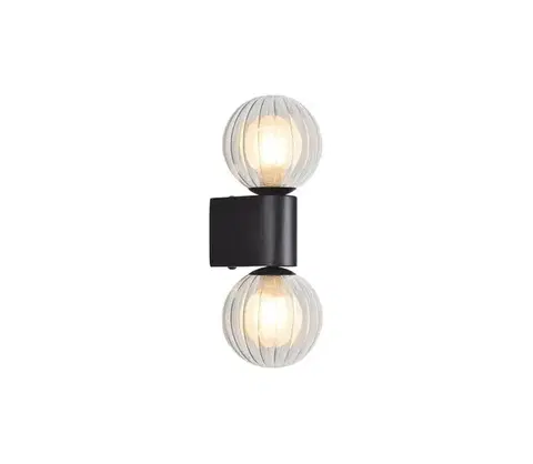 Svietidlá Rabalux 75022 - Nástenné svietidlo COLZAR 2xG9/3,5W/230V IP44 čierna 75022