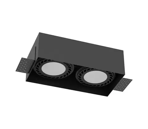 Svietidlá - Brosline 3270 - Podhľadové svietidlo CAGE 2xGU10/18W/230V čierne 3270