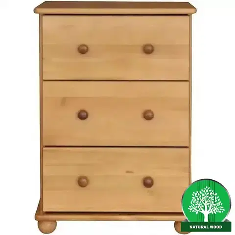 Komody do spálne Komoda Fil 60/3 jelša