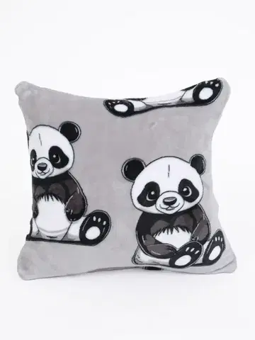 Dekoračné obliečky MKLozkoviny.sk Obliečka na vankúšik mikroplyš Exclusive 40 × 40 cm - Panda-  -