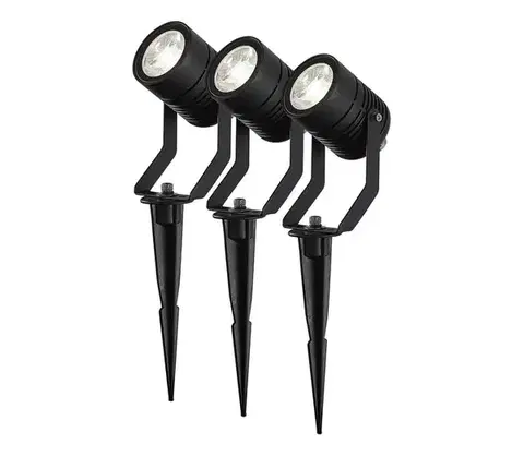 LED osvetlenie  ZBLOS10RGBW3-SADA 3x LED RGBW stmievateľné vonkajšie svietidlo LED/3W/230V IP65 Wi-Fi Tuya ZBLOS10RGBW3