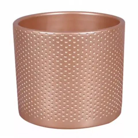 Záhrada Obal na kvetináč Zeus Dots 17 cm ružový