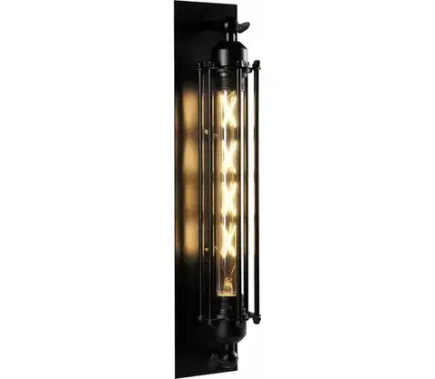 Svietidlá  Nástenné svietidlo RETRO 1xE27/20W/230V čierna 326584