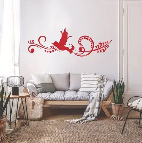 Šablóny na maľovanie Šablóny na maľovanie - Vtáčí ornament