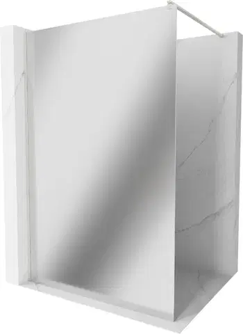 Sprchové dvere MEXEN/S - Kioto Sprchová zástena WALK-IN 100 x 200, zrkadlové 8 mm, nikel kartáčovaná 800-100-101-97-50