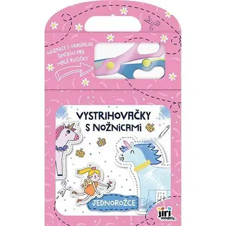 Nalepovačky, vystrihovačky, skladačky Vystrihovačky s nožnicami Jednorožce