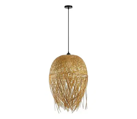 Svietidlá  08271L - Luster na lanku HILO 1xE27/40W/230V pr. 45 cm bambus 08271L