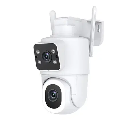 LED osvetlenie  NEO 07783L - Inteligentná vonkajšia kamera DOUBLE 355° P/T 2x2MP IP65 Wi-Fi Tuya 07783L