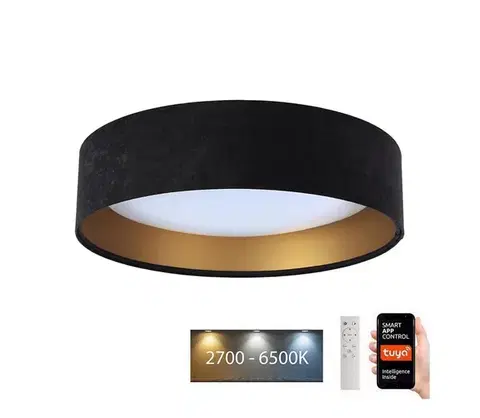 Svietidlá  LED Stropné svietidlo SMART GALAXY LED/24W/230V Wi-Fi Tuya čierna/zlatá + DO 