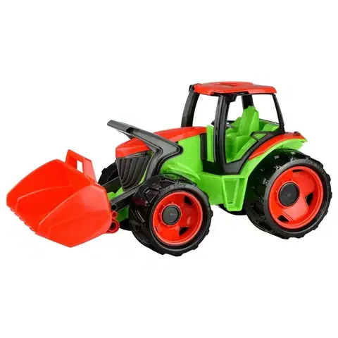 Hračky na záhradu Lena Traktor s lyžicou plast modro-sivý 65cm v krabici od 3 rokov 02055