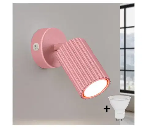Svietidlá BRILAGI - LED nástenné bodové svietidlo CRESTO 1xGU10/10W/230V ružová BR.1933
