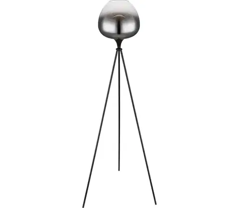 Lampy Globo 15548S1 - Stojacia lampa MAXY 1xE27/60W/230V čierna 15548S1