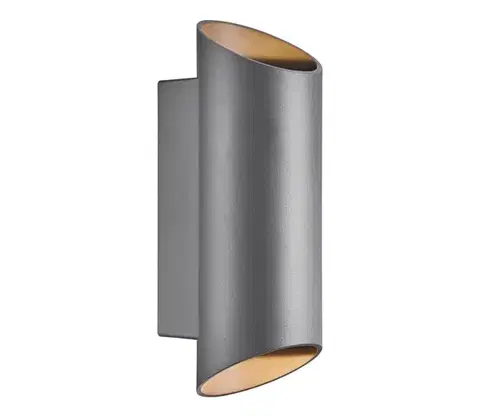 Svietidlá Nordlux - Vonkajšie nástenné svietidlo NICO 2xGU10/35W/230V IP54 antracit 2218231050