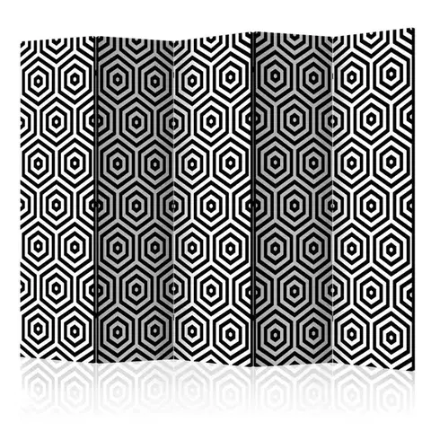 Paravány Paraván Black and White Hypnosis Dekorhome