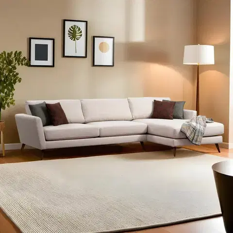 Pohovky a gauče Rohová rozkladacia pohovka Mayorka Corner Large Right ( L3 - Chl ) - Beige