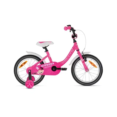 Bicykle Odľahčený detský bicykel KELLYS Emma Neo 16" • 100-110 cm • 8,5 kg Pink - 9,5" (100-110 cm)