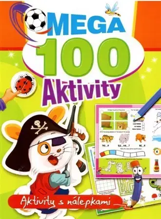 Nalepovačky, vystrihovačky, skladačky Mega 100 aktivity - pirát