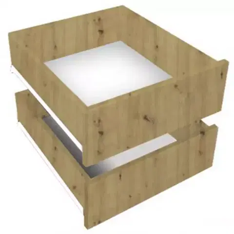 Vybavenie skríň Súprava zásuviek (2KS) 100 Dub Artisan/čierna