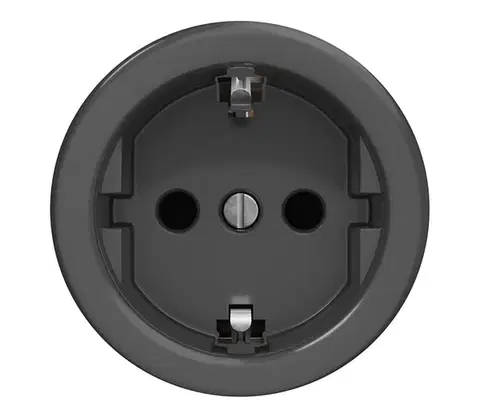 Predlžovacie káble lap - Retro domová zásuvka bez rámčeka SCHUKO 230V/16A antracit A/ZS