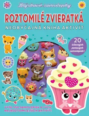 Nalepovačky, vystrihovačky, skladačky Roztomilé zvieratká: Blýskavé samolepky - Kolektív autorov