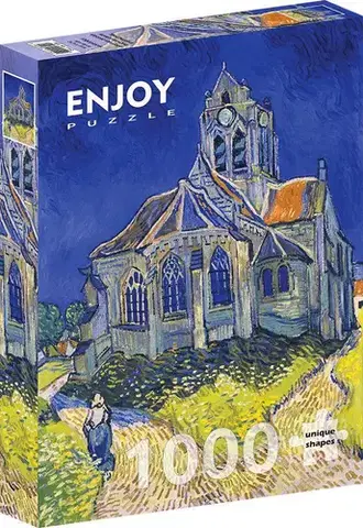 1000 dielikov Enjoy Puzzle Vincent Van Gogh: The Church in Auvers-sur-Oise 1000 Enjoy
