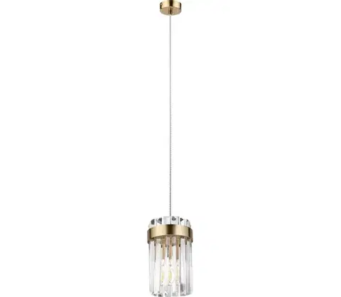 Svietidlá  Luster na lanku LUXARY 1xE27/15W/230V zlatý LM-1.304