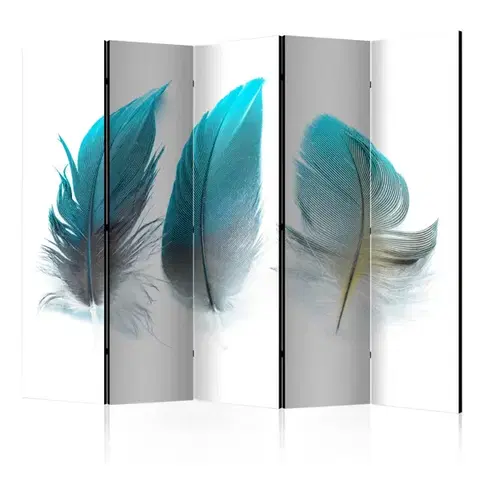 Paravány Paraván Blue Feathers Dekorhome