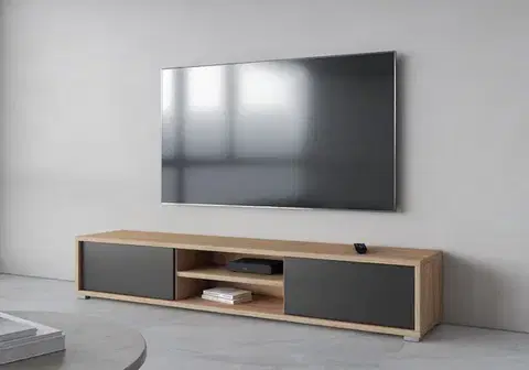 TV stolíky LANNY TV stolík 40, dub / antracit 