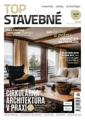 Stavba, rekonštrukcia Top stavebné materiály, služby, technológie jeseň 2025 - Kolektív autorov