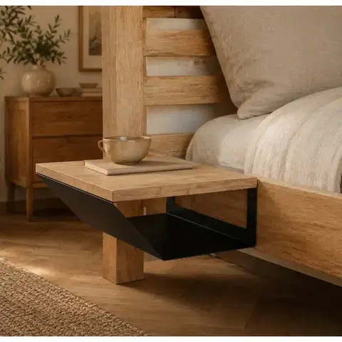 Nočné stolíky Nočný stolík 33x13x30 indický masív mango