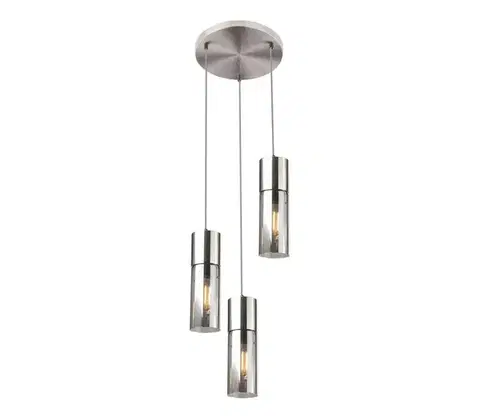 Svietidlá Globo 21000-3HN - Luster na lanku ANNIKA 3xE27/25W/230V pr. 30 cm chróm 21000-3HN