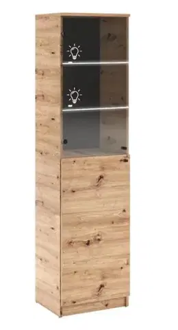 Nábytok ArtAdrk Vitrína EVI 07 | s LED osvetlením