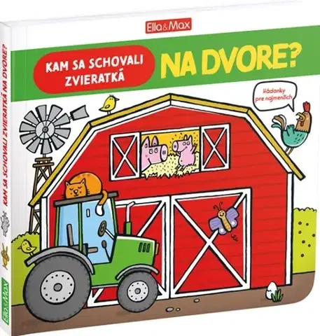 Leporelá, krabičky, puzzle knihy Kam sa schovali zvieratká na dvore?