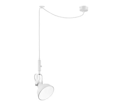 Svietidlá  Luster na lanku IRMA 1xE14/28W/230V biela LM-1.1.86/BIAŁY