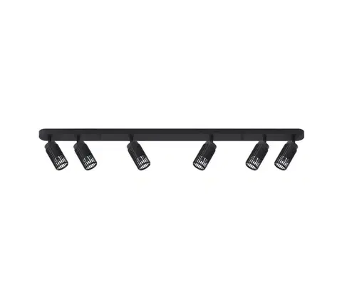 Svietidlá  Bodové svietidlo VERTICAL 6xGU10/8W/230V čierna ML0297