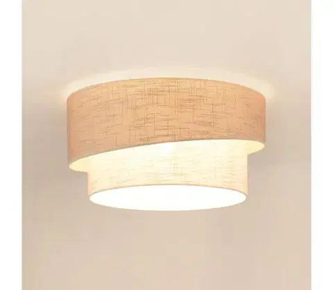 Svietidlá BRILAGI - Stropné svietidlo DOVER SHINE 1xE27/15W/230V pr. 50 cm šedá/krémová 608169