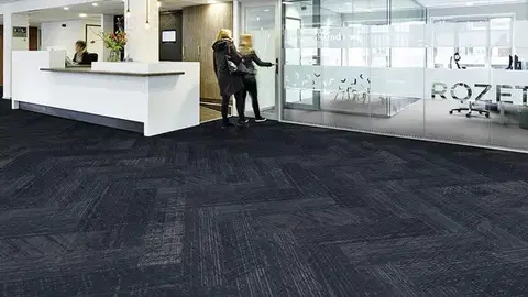 Refract FORBO Flotex Planks Refract Obsidian 137001