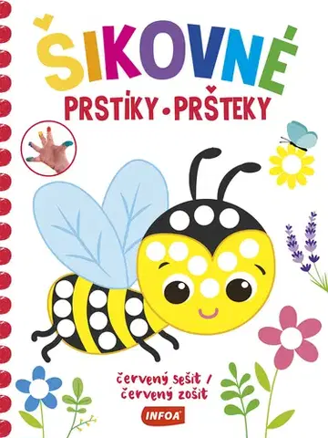 Nalepovačky, vystrihovačky, skladačky Šikovné prstíky / šikovné pršteky - červený sešit / červený zošit (cz/sk vydanie)