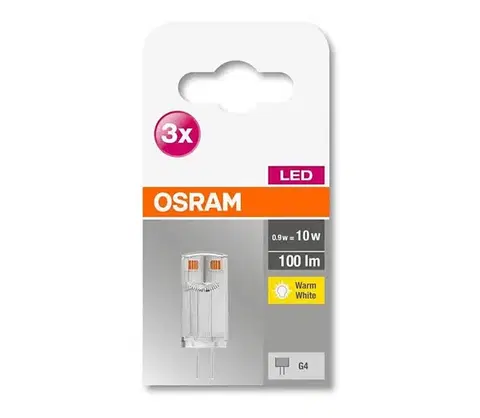 Žiarovky SADA 3x LED Žiarovka G4/0,9W/12V 2700K - Osram 4058075449985