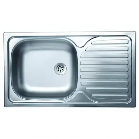 Oceľové drezy Zápustný drez N-140 1K 435/760 +sifón