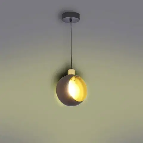 Moderné lampy do obývačky Luster Cyklop čierna 2751 LW1