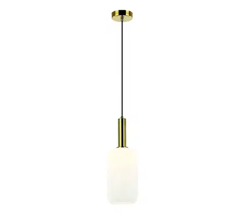 Svietidlá Zam 22070 - Luster na lanku 1xE27/40W/230V pr. 15 cm zlatá 22070